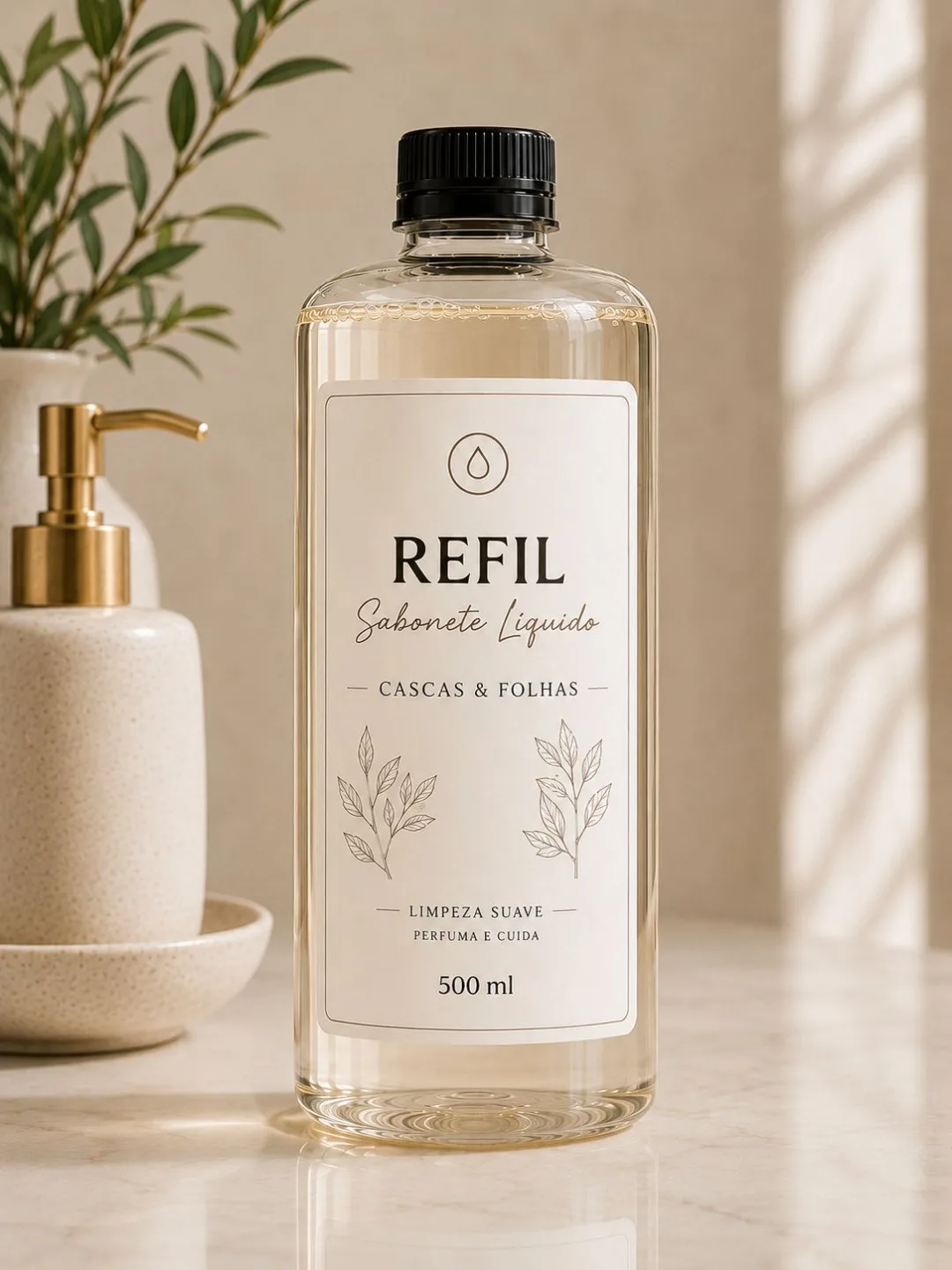 Refil Sabonete Liquído Cascas & Folhas 500ml